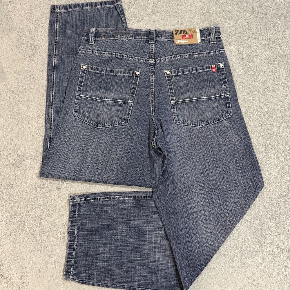 Vintage Y2K Southpole Men's 36x32 Red Tab Baggy Relaxed Jeans Hip Hop Skater